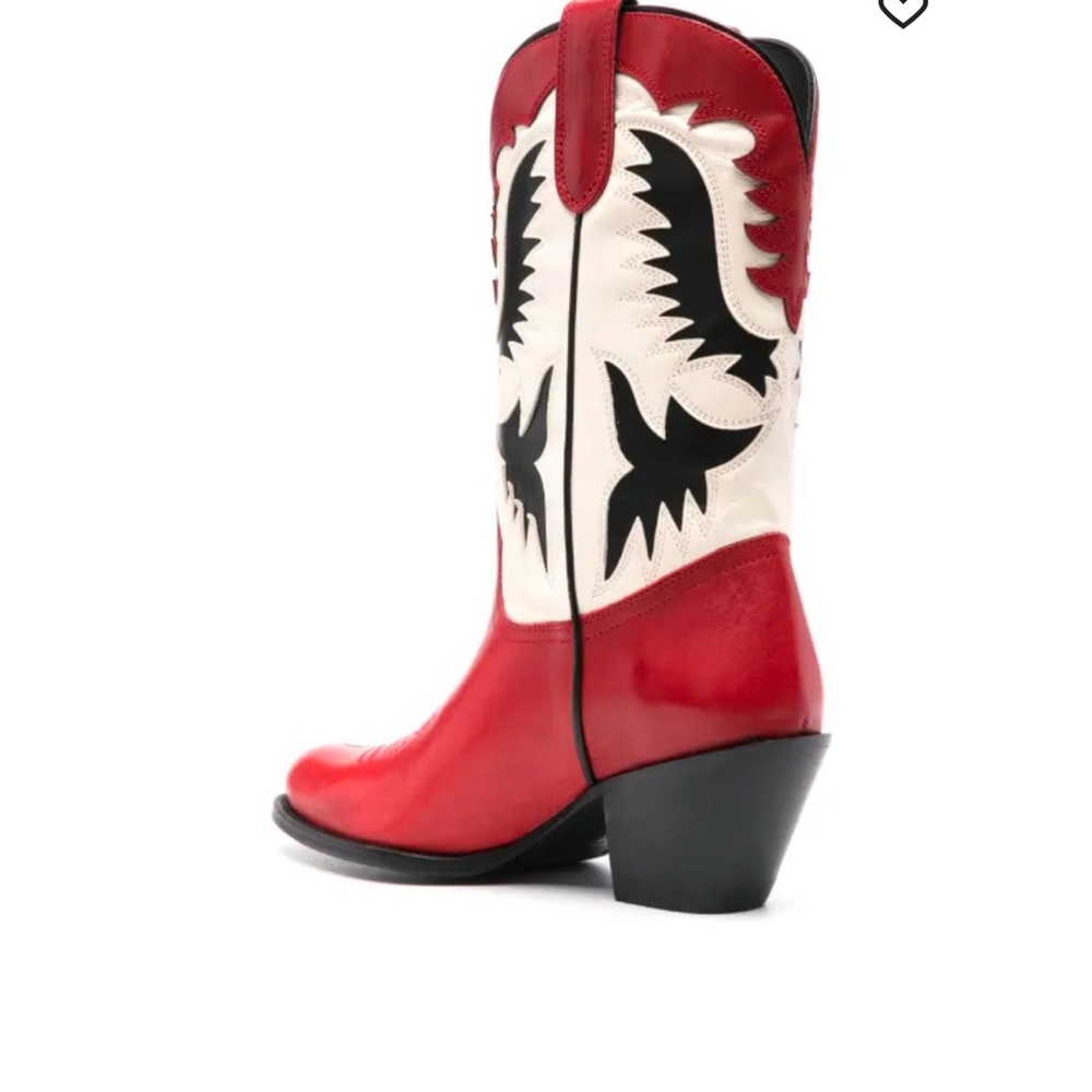 Polo Ralph Lauren Vachetta leather cowboy western boots - Picture 3 of 8
